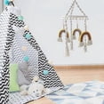 thumbnail image 3 of Rainbow Mobile, Rainbow Crib Mobile for Ceiling, Macrame Rainbow Neutral Baby Crib Mobile Nursery Dcor, Colorful Mobile for Gender Neutral (A), 3 of 5