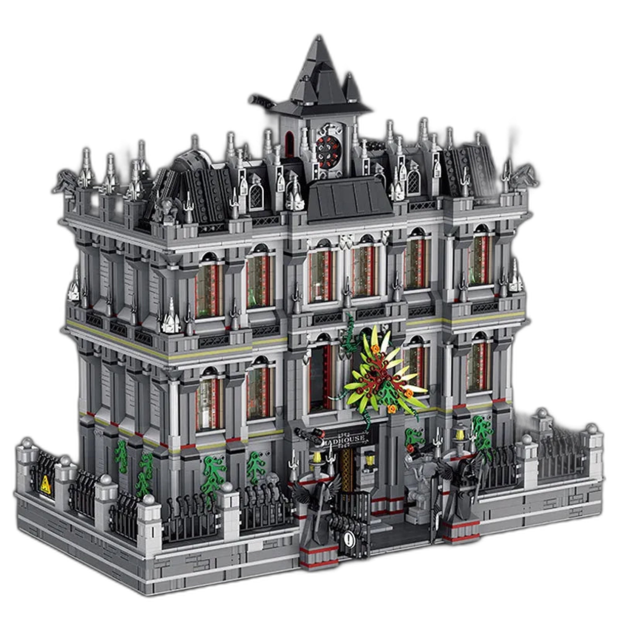 3-Level Lunatic Asylum Hospital Building Blocks Set | 7,500-Pieces | GJ-LA
