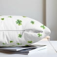 thumbnail image 4 of St Patricks Day Pillow Covers 16x16 Set of 2 Green Shamrock Heart Pillows Cases Saint Patricks Day Spring Holiday Farmhouse Outdoor Cushion Covers for Couch Sofa Home Room Bed, 4 of 6