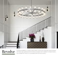 thumbnail image 4 of Alora Lighting Ch309042cg Revolve 42 Light 60" Wide Taper Candle Chandelier - Bronze, 4 of 7