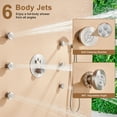thumbnail image 6 of CASAINC Wall Mounted Round Shower Heads 3-Function Luxury Thermostatic Dual Shower Faucet 1.8 with Body Spray, 6 of 11