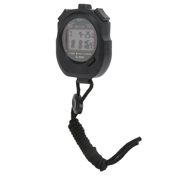 Reloj cronógrafo, cronómetro deportivo, cronómetro digital de 2 filas, herramientas de cronometraje, rendimiento de primera categoría
