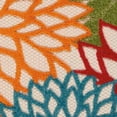 thumbnail image 3 of 2â€™ x 6â€™ Green Floral Indoor Outdoor Runner Rug, 3 of 3
