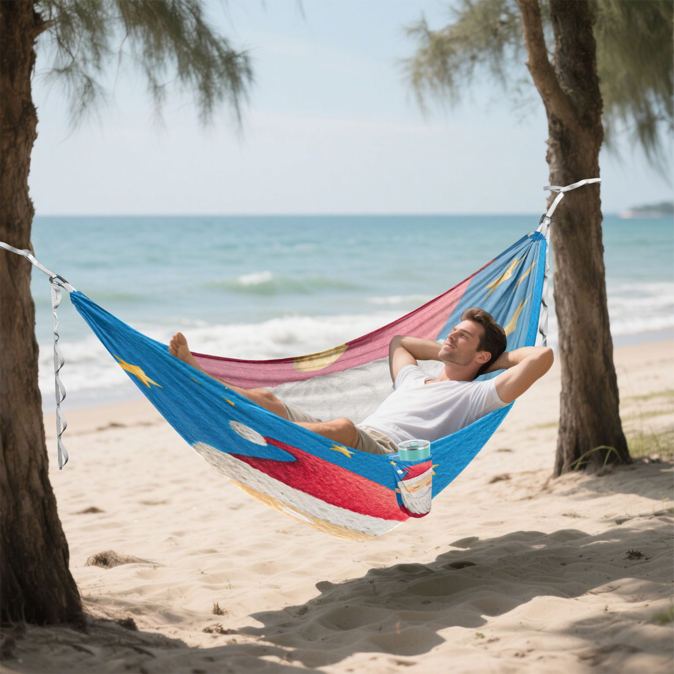 Hammock Camping Hammock Nylon Portable Hammock Travel Camping Hammock Warm Santa Claus