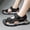 black, variant on Breathable Adjustable Non-Slip Closed-Toe Outdoor Hiking Sandals for Men