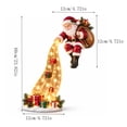 thumbnail image 4 of Christmas Shelf-Edge Lighted Scene Decor, Glowing Holiday Shelf Display for Christmas, Magical Waterfall String Light Christmas Tabletop & Bookshelf Decor for Cabinet & Fireplace (A), 4 of 6