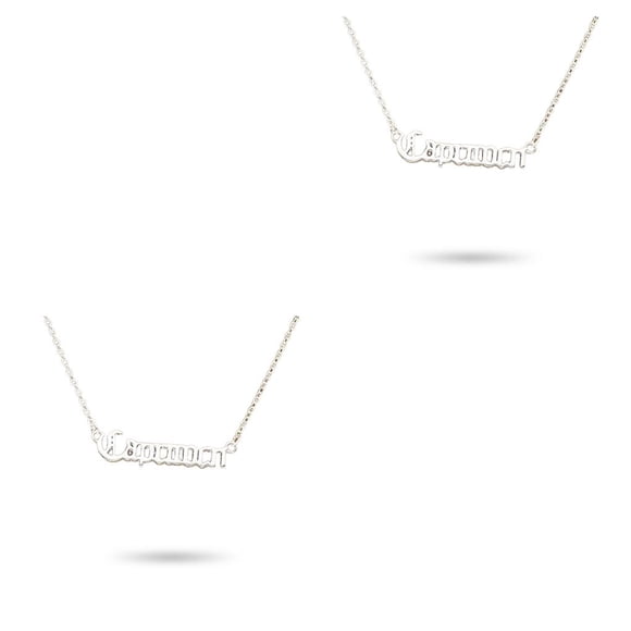 Collar de Ins Joyería Qarigey Capricornio Plata 2piezas
