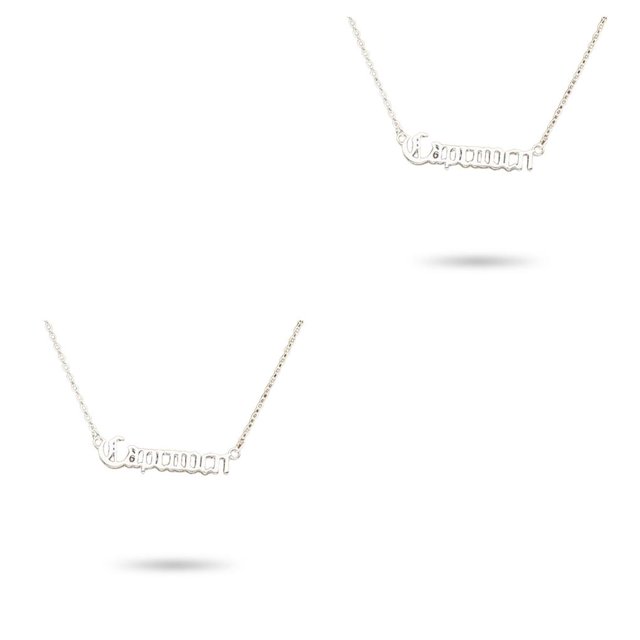 Collar de Ins Joyería Qarigey Capricornio Plata 2piezas
