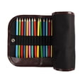 thumbnail image 1 of Shisuyan Trousse à Crayons Enroulable, Trousse de Rangement en Toile avec 36 Emplacements (Noir), 1 of 5