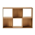 thumbnail image 6 of Mainstays 6 Cube Storage Organizer, Warm Walnut, 6 of 13
