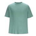 thumbnail image 6 of WAENQINLA Men's Knit Shirts Summer Short Sleeve T-Shirts Lightweight Crewneck Ribbed Sweater Stretch Solid Color Tops, 6 of 6