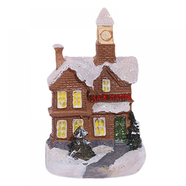 Christmas Village Sets, Christmas Village Houses Trees Christmas Figurines, Mini Christmas Trees Christmas Village Accessories for Christmas Home Decorations