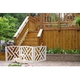 thumbnail image 2 of Zoogamo 3 Panel White Wood Crisscross Top Dog Pet Gate - Durable Lightweight Extra Wide Wooden Expandable & Folding Home/Indoor/Outdoor 45" W x 19" H Dog Safety Fence, 2 of 6