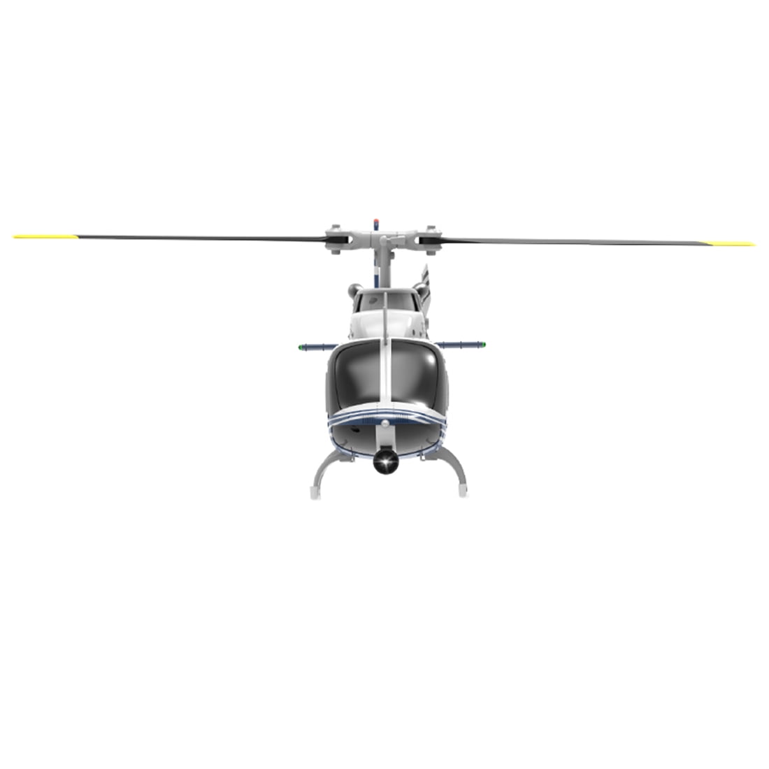 RC-ERA C138 Bell 206 6CH RTF RC Helicopter 2.4GHz Single Rotor Aircraft with Altitude Hold, Optical Flow Positioning, 6 Axis Gyro, One Key Takeoff Landing for Adults - 2 Battery