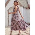 thumbnail image 3 of Vestido Maxi Floral de Un Hombro para Mujer PRETTYGARDEN Talla M, 3 of 5
