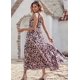 thumbnail image 3 of Vestido Maxi Floral de Un Hombro para Mujer PRETTYGARDEN Talla M, 3 of 5