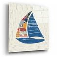 thumbnail image 2 of Epic Art 'Nautical Collage IV on Linen' by Courtney Prahl, Acrylic Glass Wall Art, 12"x12", 2 of 8