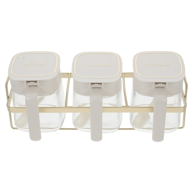 Ensemble de Boîtes à Épices Multifonctionnelles avec Couvercles et Cuillères pour Cuisine Comprend des Contenants à Sel et à Sucre Pots à Condiments pour Rangement Organisé