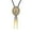 LetterC, variant on British Bolo Necktie with Letter Shape Pendant Elegant Bolo Tie for Woman Man