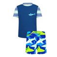 thumbnail image 4 of ZOYOEN Boys Rash Guard Swimsuits 2 Piece- Quick Dry Short Sleeve Kids Swim Trunks Swimwear Set Multicolor Size 11-12Years, 4 of 9