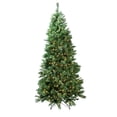 thumbnail image 2 of Northlight 7' Prelit Artificial Christmas Tree Slim LED Glacier Pine - Multicolor Lights, 2 of 5