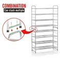 thumbnail image 6 of Auledio 4-Tier Metal Shoe Organizer Rack,Freestanding and Adjustable Wire Grid Organizer for Closet Bedroom Entryway in Silver, 6 of 6