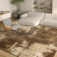 thumbnail image 4 of Lochas Modern Vintage Abstract Rug Fluffy Area Rugs Soft Carpet for Living Room Bedroom Home Decor,5'x7',Brown, 4 of 7