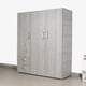 thumbnail image 2 of Ropero Armario Linz Ceniza 140x160x50 Closet MDP Maderkit M01322CL-CRBL-0, 2 of 7