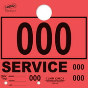 Red Service Department Hang Tags Window Tag 1000 Per Box