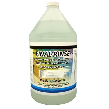 Final Rinse Food Prep Cleaning Solution - 5 gallon