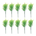 thumbnail image 1 of Injueey 12 unids/set elegantes arbustos de plástico para flores y plantas de imitación versátiles de bajo mantenimiento y fáciles de Decoración Hoja de dinero de malla 35, 1 of 6