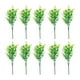thumbnail image 1 of Monstrate 12 piezas de arbustos de plástico de bajo mantenimiento para ramos de novia DIY aspecto realista versátil Decoración Hoja de dinero de malla 35, 1 of 6