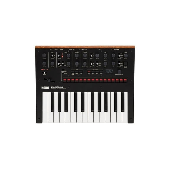 Korg Monologue 25-Key Monophonic Analog Synthesizer with 80 Presets, Black