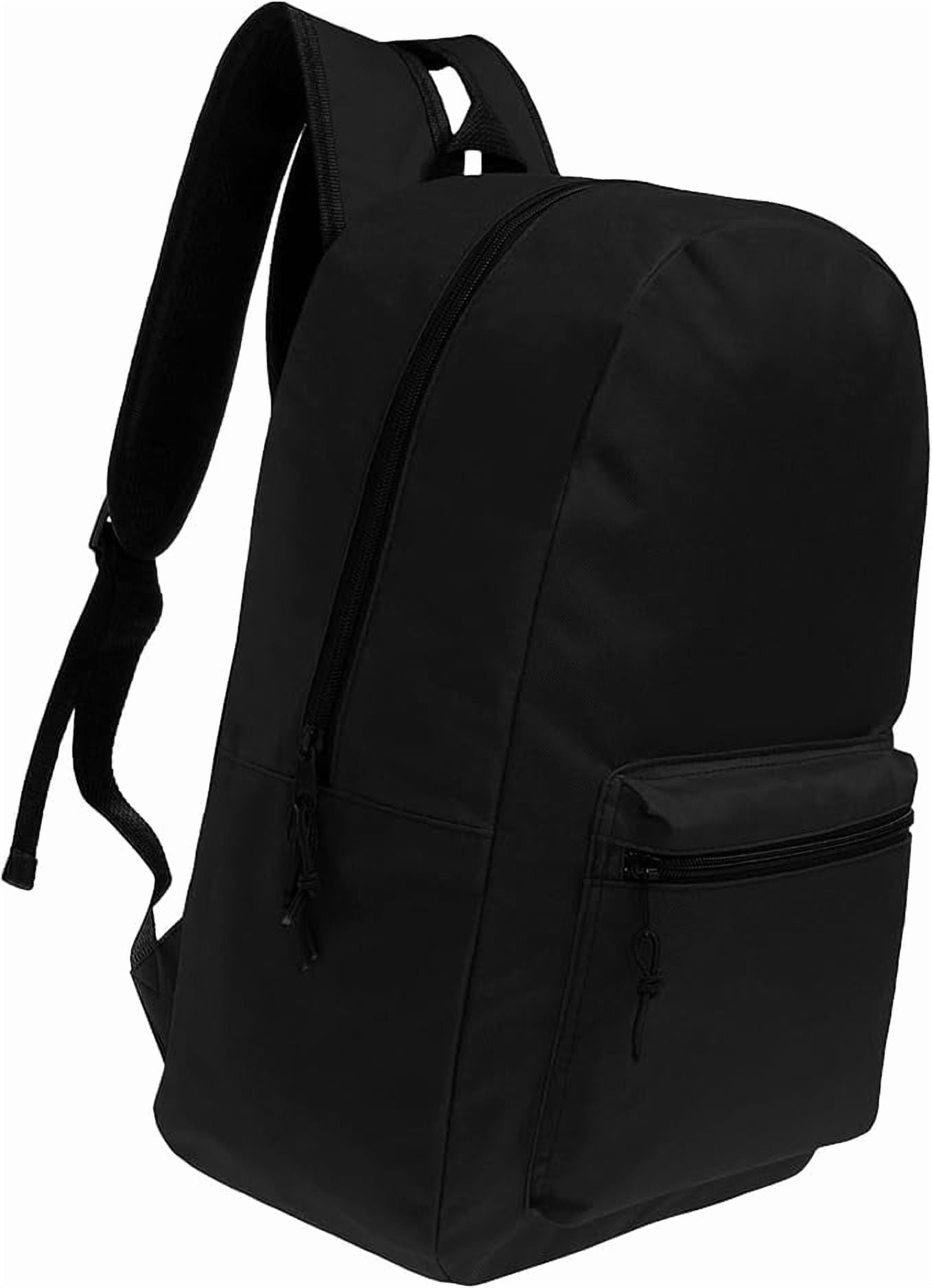 24 Pack - 17 Inch Basic Bulk Backpacks in Assorted Colors - Wholesale Case Pack of Bookbags