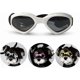 thumbnail image 1 of Small Dog Sunglasses Waterproof Windproof Anti-UV Pet Sunglasses Dog Goggles for Dogs Puppies Cats (White), 1 of 4