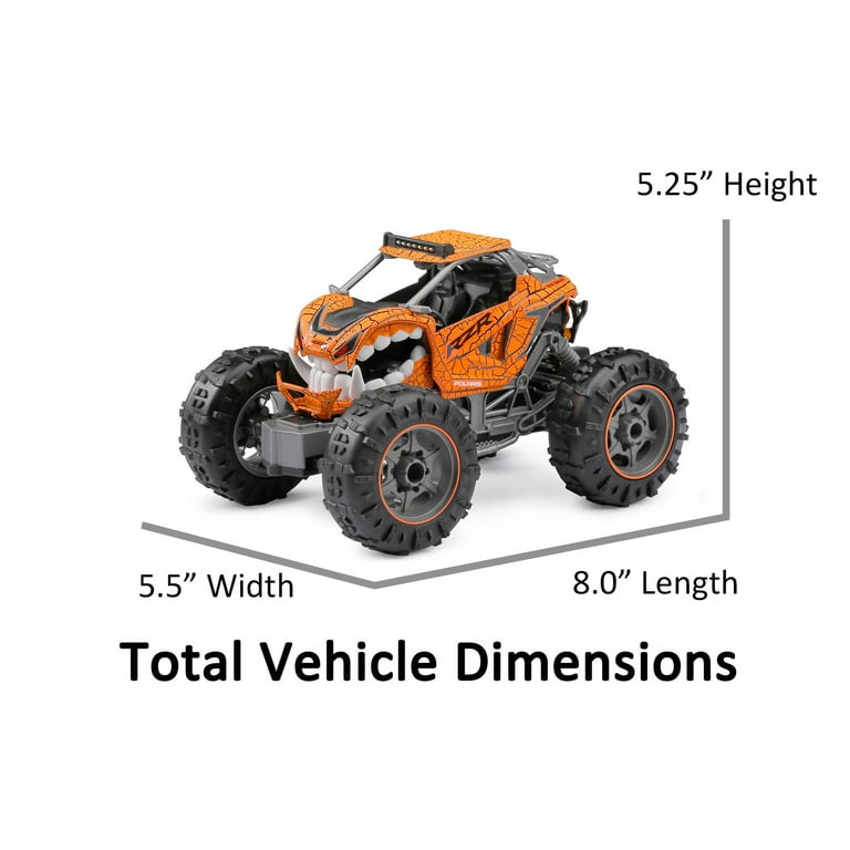 New Bright Polaris RZR Remote Control ATV, 1:18 Scale, Orange
