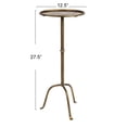 thumbnail image 2 of Mesa de cóctel Martini Creative Co-Op de metal y latón envejecido, 2 of 7