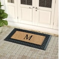 thumbnail image 2 of A1 Home Collections Paisley Rubber and Coir Outdoor Doormat, Non-Slip Backing, Black/Beige 23 x 38, 2 of 7
