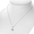 thumbnail image 6 of 925 Sterling Silver Blue Opal Tropical Fish Pendant Necklace, 6 of 6