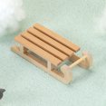 thumbnail image 3 of Miangastore Durable Birch Mini Sleigh Decor for Home DIY Decoration Light Brown Small Size, 3 of 8