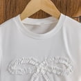thumbnail image 5 of Gaexia Girls Summer Outfit 3D Bow Short Sleeve Top A Line Skirt Daily Party Two Piece Clothing Set, 5 of 6