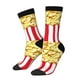 thumbnail image 1 of Fotbe Popcorn Calcetas Largas con Estampado para Hombre y Mujer – Calcetas de Compresión Transpirables y Elásticas, Viajar y Uso Diario Talla 5-11, 1 of 6