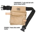 thumbnail image 2 of Bolsa de herramientas Custom Leathercraft IP489X Suede con cinturón de tela de poliéster, 2 of 4