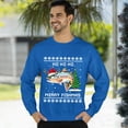 thumbnail image 3 of Christmas Sweatshirt, Merry Fishmas Funny Fishing Christmas Sweatshirt, Unique Fisherman & Outdoorsman Gift for Men and Women, 3 of 5