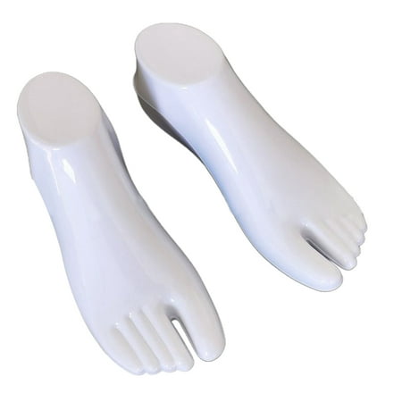 

Goodhd 1 pair of hard plastic foot models for filling shoes mannequins PVC reuse