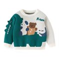 thumbnail image 2 of WRKEKC Girls Sweater Crewneck Graphic Print Soft Cotton Knit Pullover Long Sleeve Cute Ribbed for 6 Months-5 Years Toddlers Fall Winter, 2 of 7