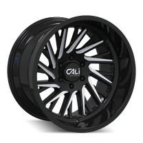 Cali Off-Road Purge-9114 24X14 6X139.7 -76Et 106Cb Gloss Black/Milled Spokes