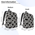 thumbnail image 2 of Balery White Sunflowers Mochila Clásica Impresa Básica para Viaje, Mochila Escolar Resistente al Agua, Mochila de Lona con Correas Ajustables-Small, 2 of 5