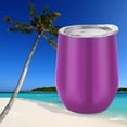 thumbnail image 4 of Coofit 2 Pcs Gobelets à Vin en Acier Inoxydable Isolés Gobelets à Boire Gobelets à Bière avec Couvercle, 4 of 10