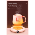 thumbnail image 3 of USB Cup Warmer Mini Portable Coffee Mug Heating Coaster Smart Digital Display Thermostatic Adjustment Timing Heater, A, 3 of 7